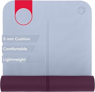 Manduka Begin Yoga Minderi, Yoga ve Pilatese Yeni Başlayanlar İçin Mükemmel, Kadınlar ve Erkekler için, 5 mm Kalınlık, Ters Çevrilebilir, 172 cm