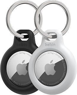 Belkin AirTag için Anahtarlıklı Kılıf - 2'li Paket - Siyah ve Beyaz