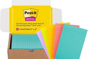 Post-it Süper Yapışkan Çizgili Notlar, 5 Yapışkan Not Defteri, 4×6″, 2X Yapıştırma Gücü, Öğrenciler için Okula Dönüş Malzemeleri, Ders Kitapları, Defterler, Duvarlar ve Dikey Yüzeyler için Yapışkan — %35 İndirim | Amazon TR Fırsatı