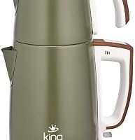 King KCM336 Nihavend Çay Makinesi | 1,7L Su Isıtıcı & 1,2L Demlik | Paslanmaz Çelik | Sıcak Tutma Fonksiyonu | Enerji Tasarrufu — %20 İndirim | Amazon TR Fırsatı