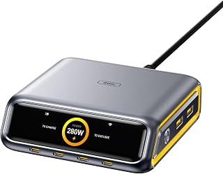 Aohi Magcube 4 Portlu Masaüstü USB Şarj İstasyonu, GaN+ 120W Hızlı Şarj Cihazı