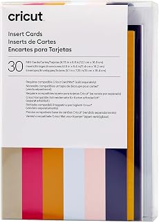 Cricut Insert Cards | Sensei | 12,1 cm x 16,8 cm (Cricut - Boyut R40) | 30'lu paket | Cricut kart matı ile kullanım için - 2 x 2