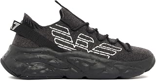 Unısex Yüksek Rahat Tabanlı Kartal Logo Desenli Siyah Sneaker 7X000600 AF22912-MZ875