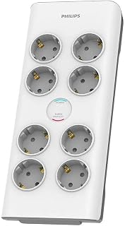 Philips SPN7080WA/62 8'li Akım Korumalı Priz 2 mt Kablo (3680 W 16 A)