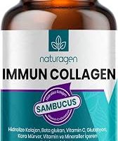 Naturagen Immun Collagen 30 Tablet Bağışıklık Güçlendirici Hidrolize Kolajen Peptitleri Tip 1 3 + B. Glukan + Vitamin A B6 B12 C D E + Glutatyon + Çinko Takviyesi (30 Tablet, Sambucus(Karamürver)) — %21 İndirim | Amazon TR Fırsatı