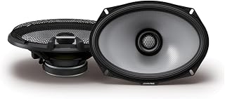 Alpine R2-S69 6x9” (16x24 cm) R-Series 2 Yollu Koaksiyel Hoparlör, Hi-Res Audio, 100W RMS / 300W Peak, 4 Ohm, Güçlü Araç İçi Ses Sistemi
