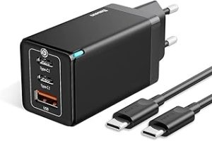 Baseus GaN5 Pro 65W Şarj Cihazı Siyah — %22 İndirim | Amazon TR Fırsatı