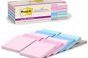 Post-it%100 Geri Dönüşümlü Kağıt Süper Yapışkan Notlar, 2X Yapıştırma Gücü, 3×3 inç, 12 Ped/Paket, 70 Yaprak/Ped, Wanderlust Pastel Koleksiyonu (654R-12SSNRP) — %28 İndirim | Amazon TR Fırsatı