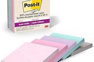 Post-it%100 Geri Dönüşümlü Kağıt Süper Yapışkan Notlar, 2X Yapıştırma Gücü, 3×3 inç, 5 Ped, 70 Yaprak/Ped, Wanderlust Pastel Koleksiyonu (654R-5SSNRP) — %41 İndirim | Amazon TR Fırsatı
