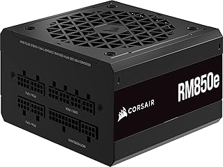 Corsair RM850e (2023) tam modüler, düşük gürültülü ATX güç kaynağı - 3.0 ve PCIe 5.0 uyumlu - 105°C kondansatörler - 80 Plus altın verimliliği - modern bekleme desteği - siyah