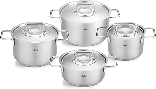 Fissler Pure Collection 8 Parça Metal Kapak Çelik Tencere Seti — %25 İndirim | Amazon TR Fırsatı