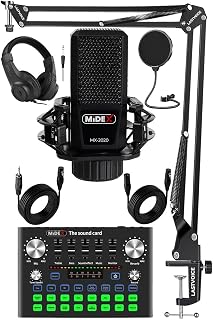Midex MX-2020 Compact Set-1 Efektli Ses Kartı Mikrofon Stand Seti (PC ve Telefon) — %30 İndirim | Amazon TR Fırsatı