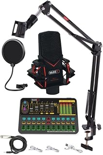 Midex GMX-1 Platinium Set Condenser Mikrofon Ses Kartı Canlı Yayın Paketi (Telefon ve PC)