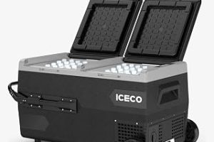 ICECO K95D 12/24Volt 95 Litre Akülü/Kablolu/Çift Bölmeli Kompresörlü Tekerlekli Outdoor Oto Buzdolabı/Dondurucu (Akü Dahil Değildir) — %21 İndirim | Amazon TR Fırsatı