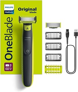 Philips OneBlade QP2824/10 Yüz& Vücut Hibrit Tıraş Makinesi, Islak&Kuru,1 Yedek Bıçak,3 Sakal Tarağı