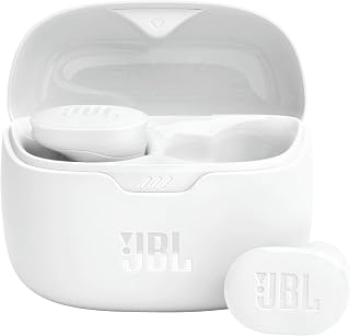 JBL Tune Buds, gürültü azaltma kablosuz kulaklık, Bluetooth 5.3, 48 saate kadar pil ömrü, hızlı şarj, JBL Pure Bass ses, beyaz