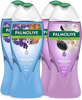 Palmolive Moments Lavanta Yağları ve Böğürtlen ile Nemlendirici Banyo ve Duş Jeli 500ml x 4 Adet