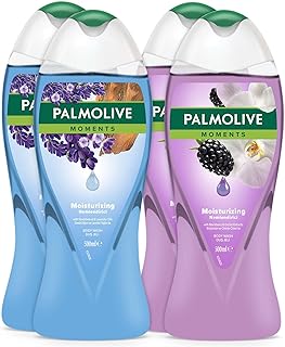 Palmolive Moments Lavanta Yağları ve Böğürtlen ile Nemlendirici Banyo ve Duş Jeli 500ml x 4 Adet — %39 İndirim | Amazon TR Fırsatı