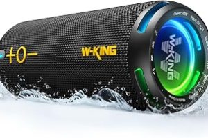W-KING Bluetooth Hoparlörler – IP67 Su Geçirmez Dış Mekan Taşınabilir Kablosuz Hoparlör, 40W HD 360° Işıklı Stereo Surround Ses, Özel EQ ve Derin Bas/V5.3/DSP/24H/TF/AUX, Toz Geçirmez, Duş, Kamp için — %21 İndirim | Amazon TR Fırsatı