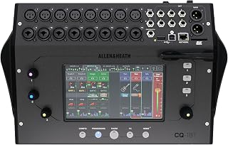 Allen & Heath CQ-18T 18 Kanal Dijital Mikser, Wi-Fi, Bluetooth, SD/USB kayıt, USB arabirim, 7 inç dokunmatik ekran, 16 mik/line, 4FX, 6 Aux — %21 İndirim | Amazon TR Fırsatı