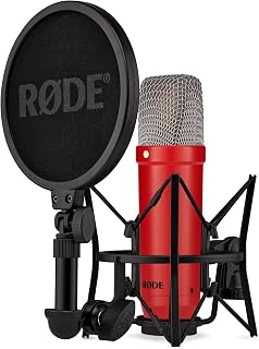 RODE NT1 Signature Series Large-Diaphragm Condenser Mikrofon (Kırmızı)