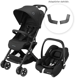Maxi-Cosi Lara2-CabrioFix I-Size Ultra Kompakt Kabin Boy Seyahat Sistem Bebek Arabası Essential Black