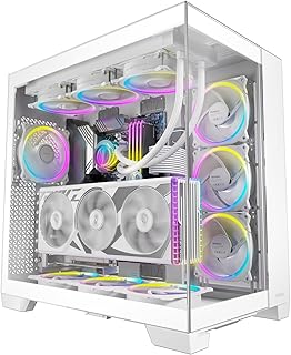 Antec C8 Beyaz, Bağımsız PSU Soğutma, Tip-C 10Gbps Bağlantı Noktası, Dikişsiz Temperli Cam Yan Paneller, 360mm Radyatör Desteği, Tam Kule E-ATX PC Kasası