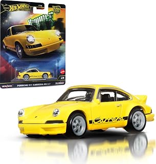 Hot Wheels Porsche 911 Carrera RS, 3 yaşından büyük çocuklar ve yetişkin hayranlar ve koleksiyoncular için araç, 1:64, HRW07 ölçekli Car Culture araçlarının birinci sınıf koleksiyonu