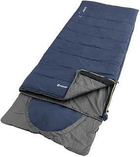 Outwell Contour Lux Yazlık & Kışlık Taraflı -19°C Uyku Tulumu Mavi Sol F.