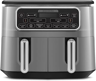 Karaca Air Pro Cook Duo Ev Yemeği Xxxl 8 Litre Airfryer Cool Gray 8 Kişilik