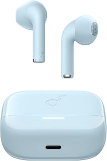 Anker Soundcore K20i Kulak İçi Bluetooth Kulaklık, 36 Saat Çalma Süresi, Hızlı Şarj, ENC 2 Mikrofon, IPX5 Su Geçirmez, Mavi - A3994