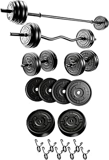 23 kg MEGASET Halter Seti ve Dambıl Seti Ağırlık Fitness Seti