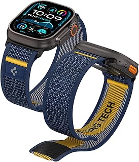 Spigen Apple Watch 49/46mm Ultra 4/3/2/1 / Seri 12/11/10 ile Uyumlu Kordon Kayış Band Athlex Air Active Navy - AMP09036