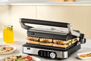 Karaca Gastro Gourmet Döküm Izgara ve Tost Makinesi Inox 6 Dilim Kapasiteli — %50 İndirim | Amazon TR Fırsatı