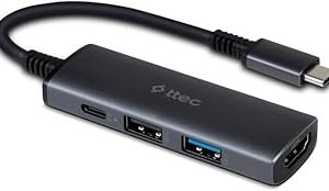 ttec 4 Girişli USB-C Hub/Çoklayıcı USB-C 100W PD 3.0 + 4K HDMI + USB-A 3.2 + USB-A 2.0 (MacBook Uyumlu) — %24 İndirim | Amazon TR Fırsatı