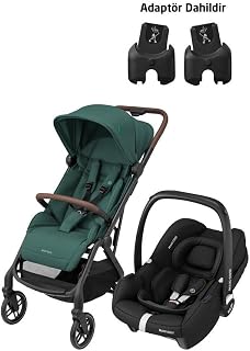 Maxi-Cosi Soho-Cabriofix i-Size Ana Kucaklı Ultra Kompakt Seyahat Sistem Bebek Arabası Green-Black
