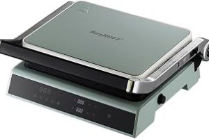 BergHOFF Gem Retro Dijital Izgara & Tost Makinesi – 2000 W, 290×212 mm, LCD Dokunmatik Kontrol | Mint Yeşil — %20 İndirim | Amazon TR Fırsatı