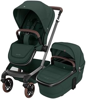 Maxi-Cosi Fame Portbebeli Led Işıklı Entegre Telefon Şarj Üniteli Premium Bebek Arabası Twillic Green
