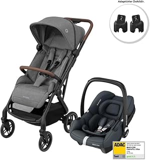 Maxi-Cosi Soho-Cabriofix i-Size Ana Kucaklı Ultra Kompakt Seyahat Sistem Bebek Arabası Grey-Graphite