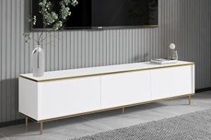 Inarch Dizayn Imaj Tv Ünitesi Beyaz/Gold — %25 İndirim | Amazon TR Fırsatı