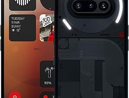 Nothing Phone (3a) 128 GB – 32 MP ön kameralı akıllı telefon, 30 x ultra zoom, 50 W hızlı şarj ve 6,77 inç, 120 Hz AMOLED ekran – siyah — %20 İndirim | Amazon TR Fırsatı