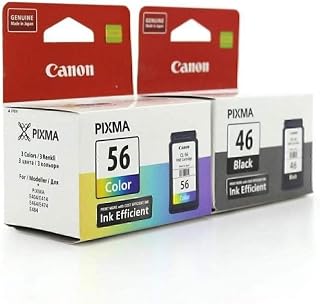 Canon PG-46 Renkli + CL 56 Siyah 2li Kartuş Seti