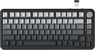 ATTACK SHARK X85PRO 75% Kablosuz Mekanik Klavye – TFT Ekran, Gasket Yapı, RGB Işıklandırma, Hot-Swap, 4000mAh Pil, BT/2.4G/USB-C Üçlü Bağlantı, QMK Desteği – Moonlit