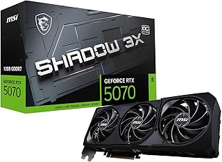 MSI VGA GEFORCE RTX 5070 12G SHADOW 3X OC RTX5070 12GB GDRR7 192B DX12 PCIE 5.0 X16 (3XDP 1XHDMI)