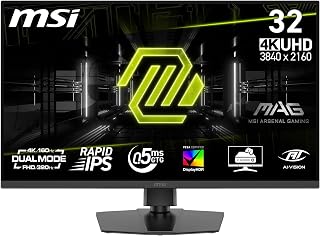 MSI 31.5 MAG 322URDF E16, Gaming Monitör, UHD, 16:9, Flat, Rapid IPS, 160Hz, 0.5ms, FreeSync Premium