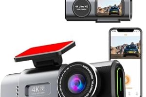 Coofbe GPS Mobil Uygulamalı 4K 170° Geniş Açı Gece Görüşlü Ön Arka Akıllı Araç İçi Kamera Park Modu G-sensor WiFi — %39 İndirim | Amazon TR Fırsatı