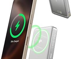 Baseus Nomos 3’ü 1 arada MagSafe10000mAh Power Bank – Qi2 15W Kablosuz Şarj, 45W Dahili Çift Yönlü Hızlı Şarj Kablolu, Gri — %24 İndirim | Amazon TR Fırsatı