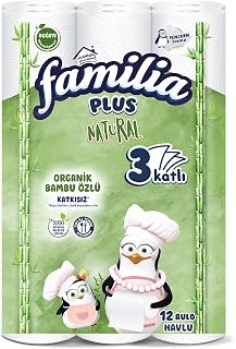 Familia Plus Natural Penguen Havlu Kağıt 12'lı