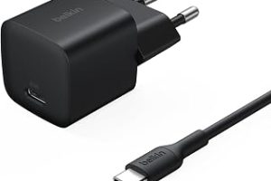 Belkin USB-C Fiş 25 W, 60 W USB-C Kablo ile (1 m), Apple iPhone 16 Serisi, iPad Pro, Samsung Galaxy S25, Nintendo Switch ve Daha Fazlası için PD 3.0 PPS Hızlı Şarj Cihaz, Siyah — %49 İndirim | Amazon TR Fırsatı