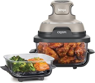 Ninja CRISPi 4-in-1 Taşınabilir Cam Hazneli Pişirme Sistemi - Stone FN101EUST